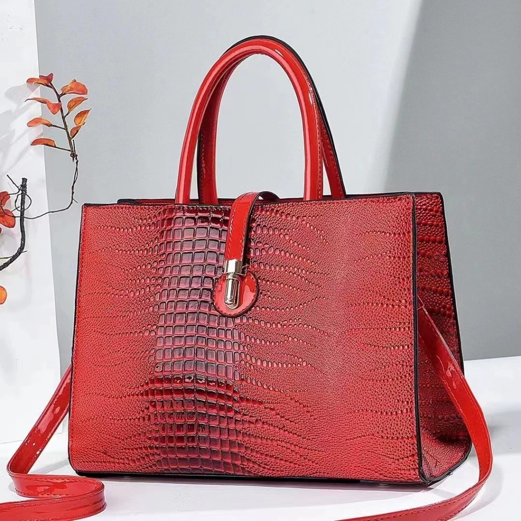 TOKOMEDAN1 - 1825 Tas Jinjing Wanita Import Premium Handbag Pesta Croco Mewah  Tas Gereja Ibu Ibu