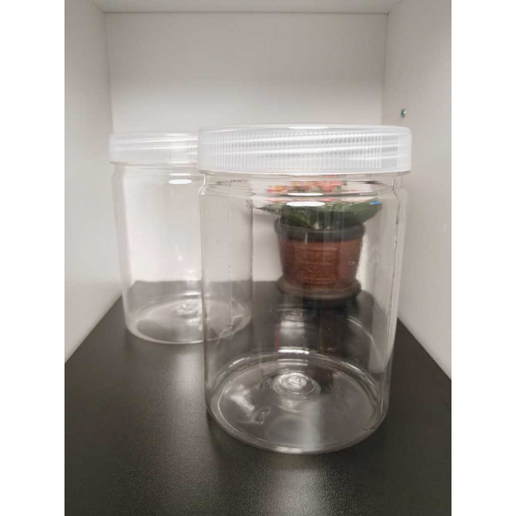 Toples tabung 800ml/ Toples 800ml plastik / Jar Plastik 800ml
