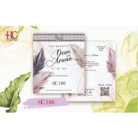 Blangko Undangan atau Kertas Undangan Pernikahan HC 186