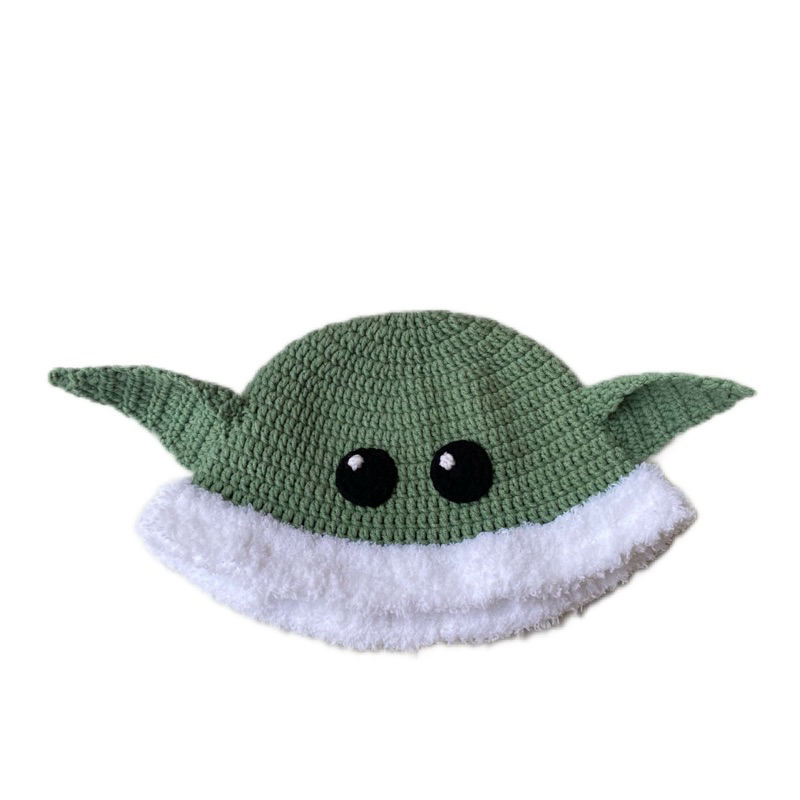 crochet baby yoda hat / topi rajut baby yoda