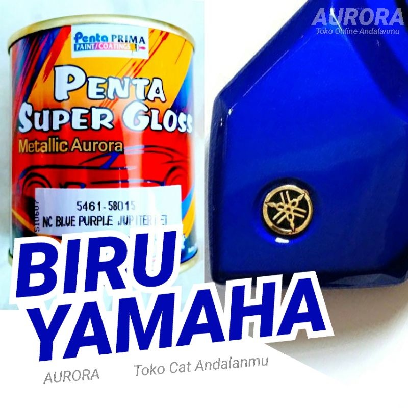Cat Biru Yamaha Penta Super Gloss Blue Purple Jupiter Metallic Metalik