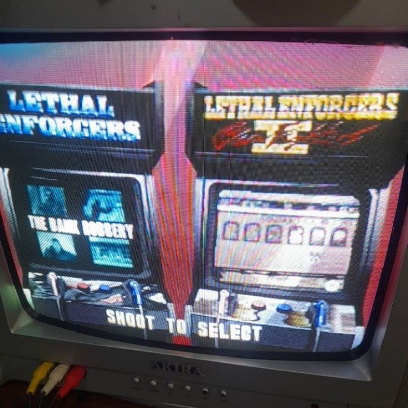 cd game shooting ps1 kopab kolpri lethal enforcers 1&2 no cover depan