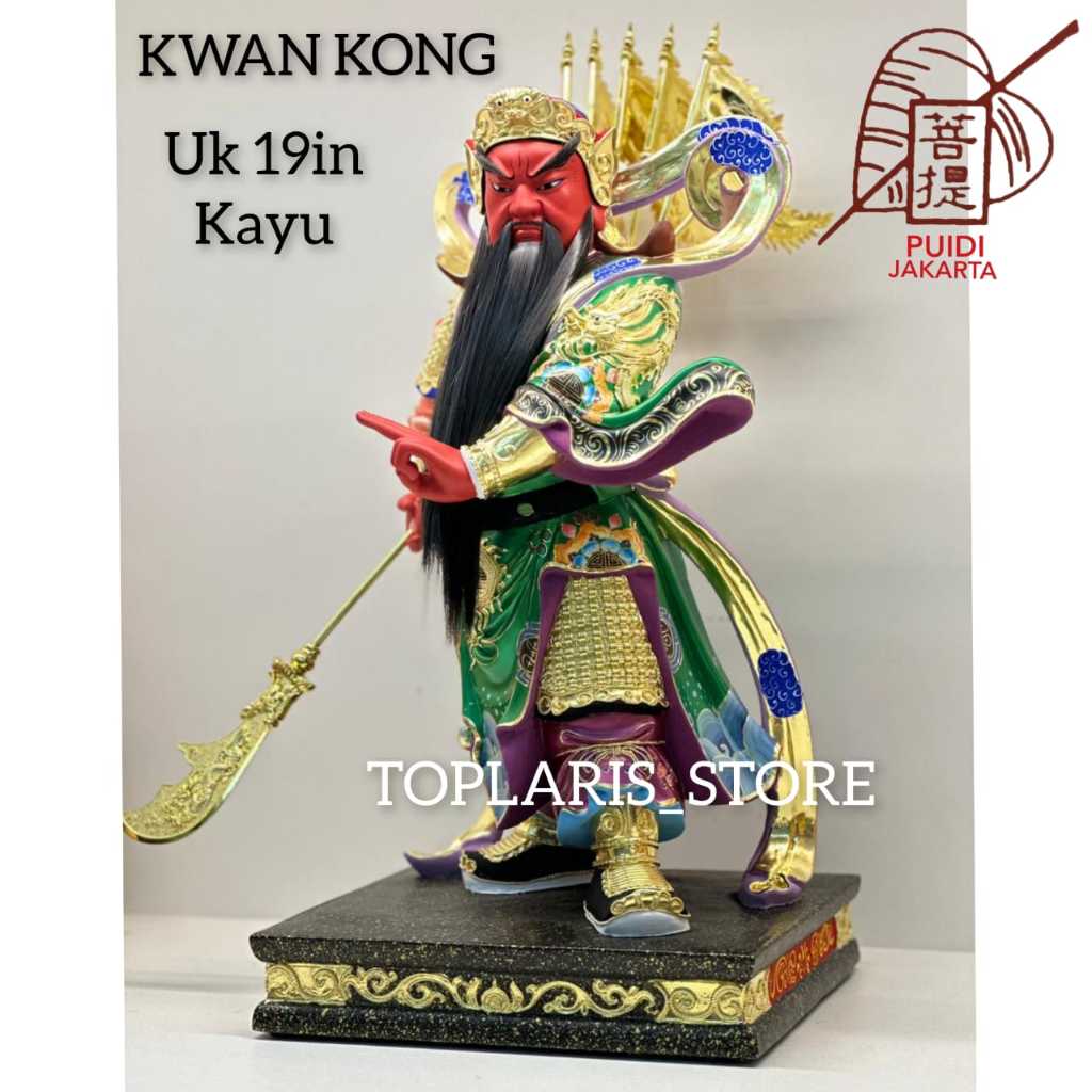Patung Kwan Kong Kayu
