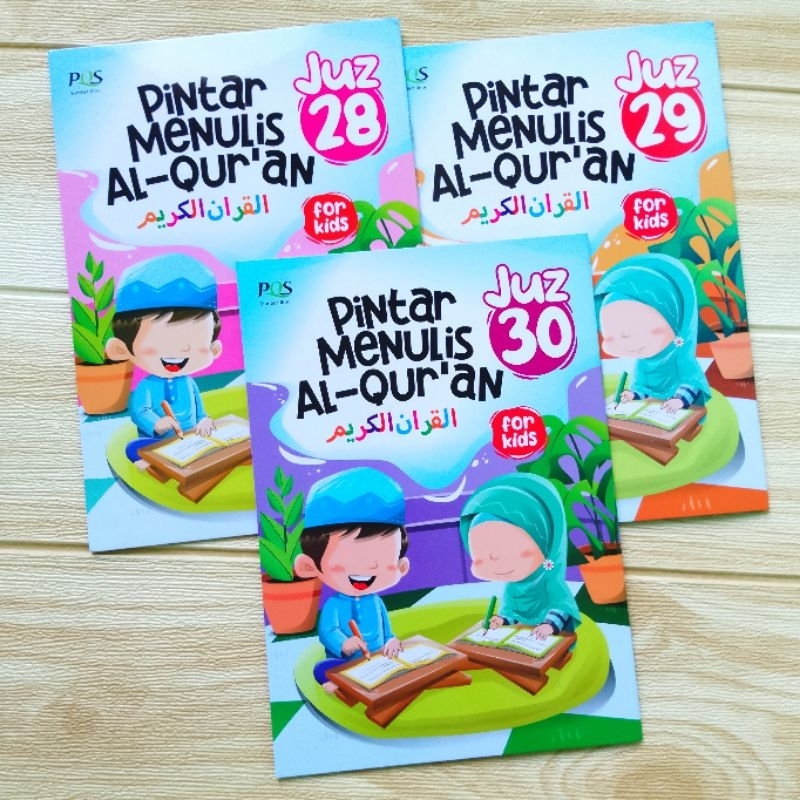 Pintar Menulis Al Quran Juz Amma 28 29 30 for Kids PQS Berwarna Full Color Buku Anak Islam