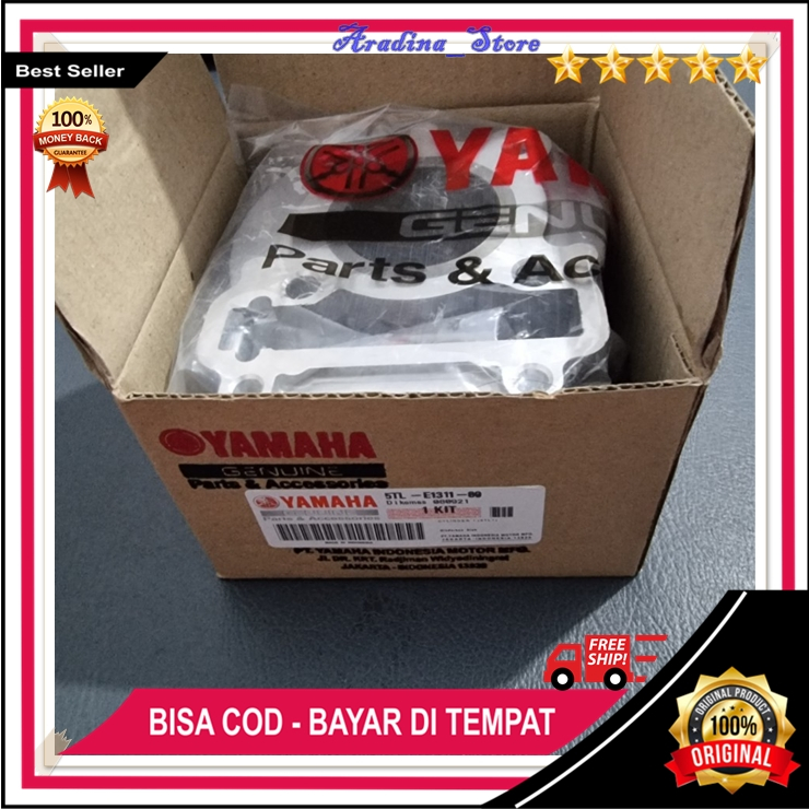 Blok Seher Mio Sporty Original 5tl Sparpart Motor ORI Block Boring Komplit Yamaha Mio Sporty Soul No