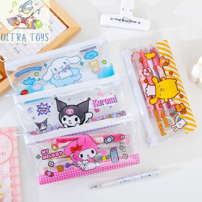 

[ULTRATOYS]KOTAK PENSIL PLASTIK KUROMI,POMPOMPURIN,MELODY,CINAMOROLL