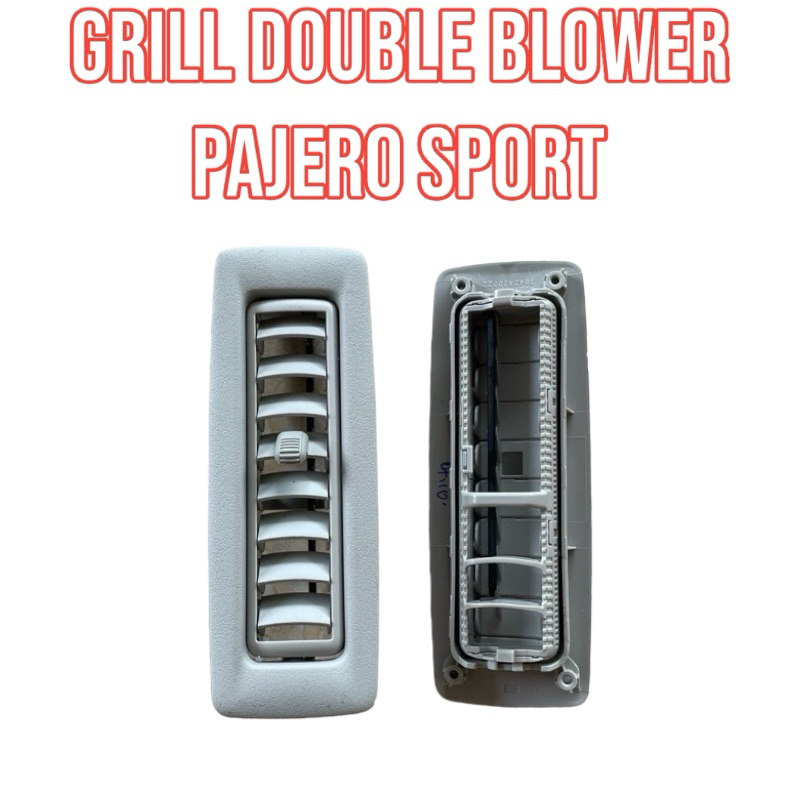 Grill Double Blower Pajero Sport New 2016-2022 Ac Mobil Kisi Kisi Angin (Baru/New) warna Abu abu Asl