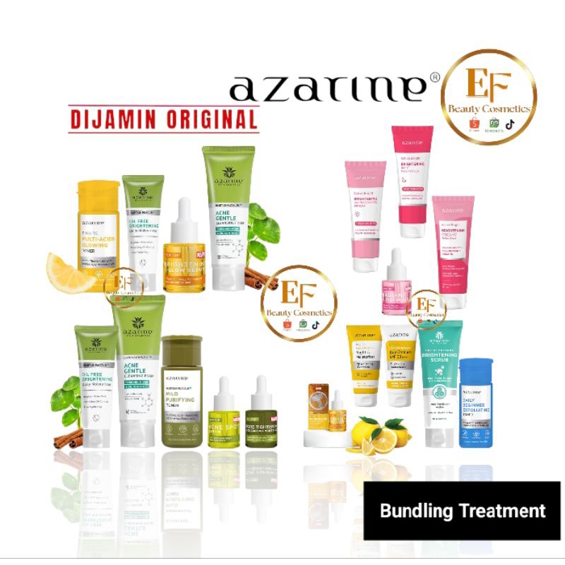 AZARINE Bundling Complete Treatment Series - Paket Lengkap Perawatan Wajah