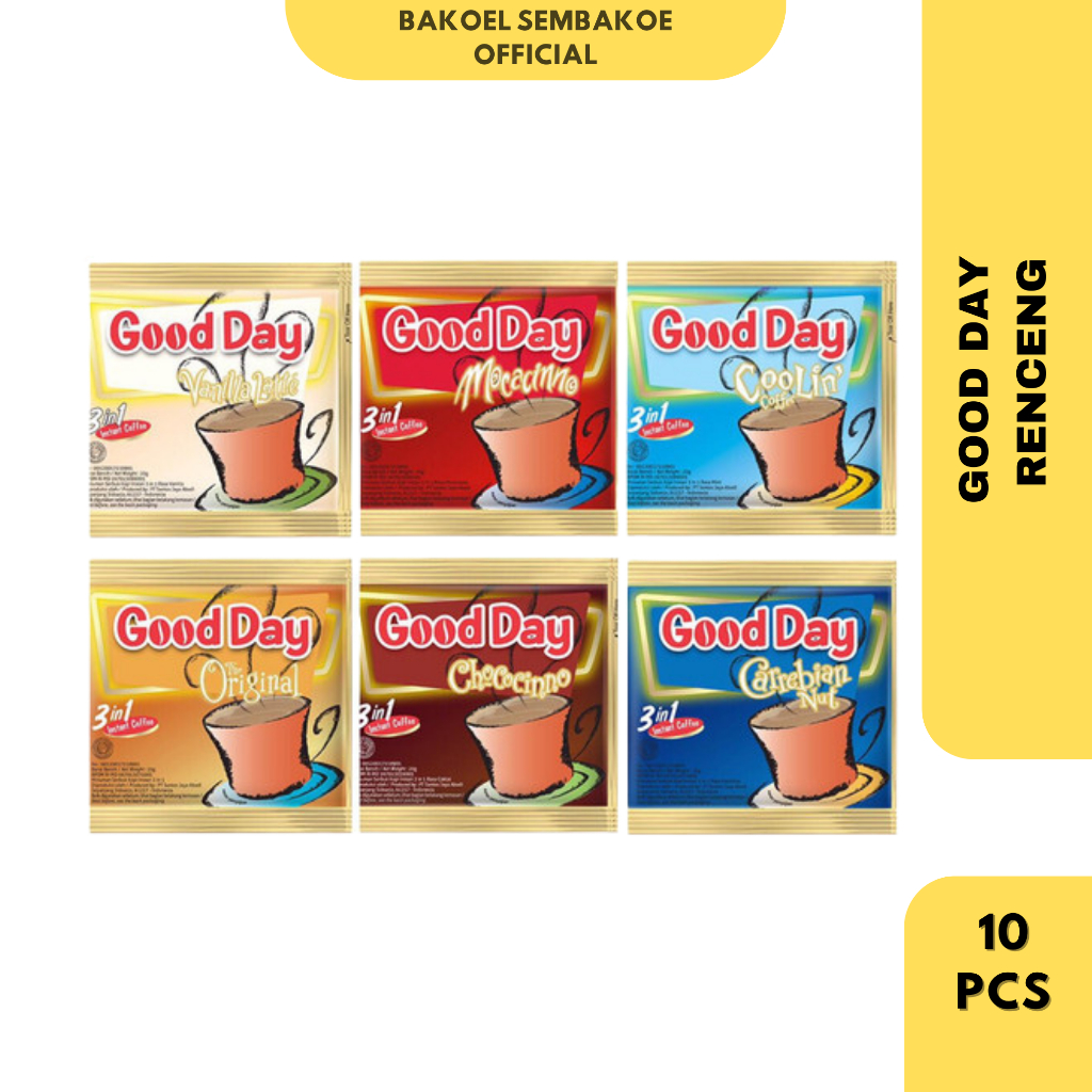 

GOOD DAY MINUMAN SACHET ISI 10 VARIAN RANDOM