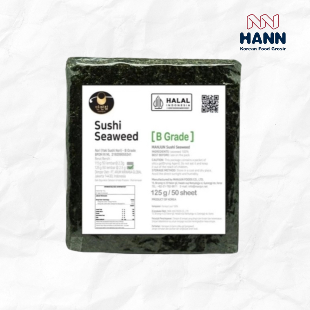 

(PROMO) Manjun Nori HALAL Seaweed Rumput Laut Sushi Gimbap Korean Yaki Sushi Nori / Manjun Sushi Seaweed - Sushi Nori Kimbap