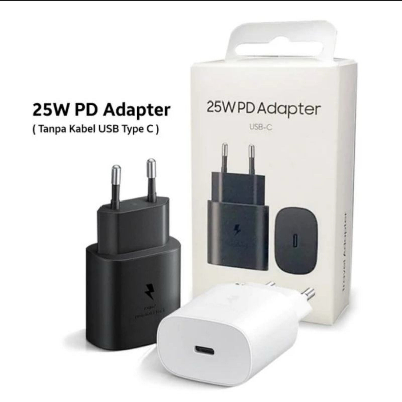 Kepala Charger Samsung Galaxy A34 A54 5G A52 A72 A53 A33 A73 A14 25 WATT USB Type C Original Super F