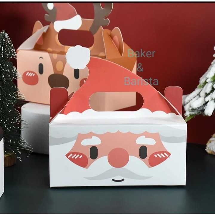 

Xmas roll cake santa deer /2pcs xmas bolu gulung gift bag natal parcel