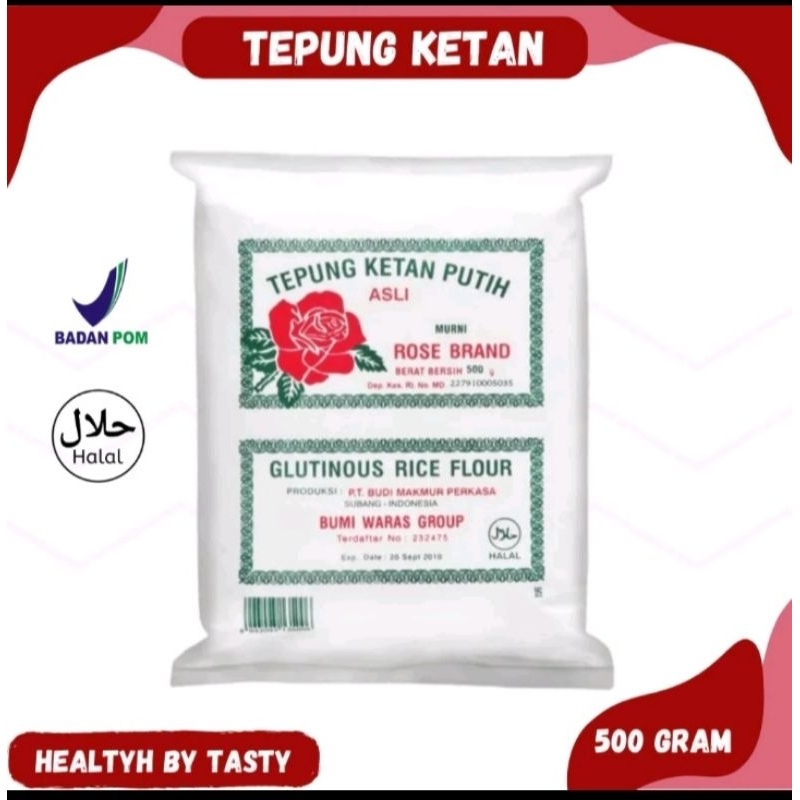 

Tepung ketan putih rose brand 500 gr