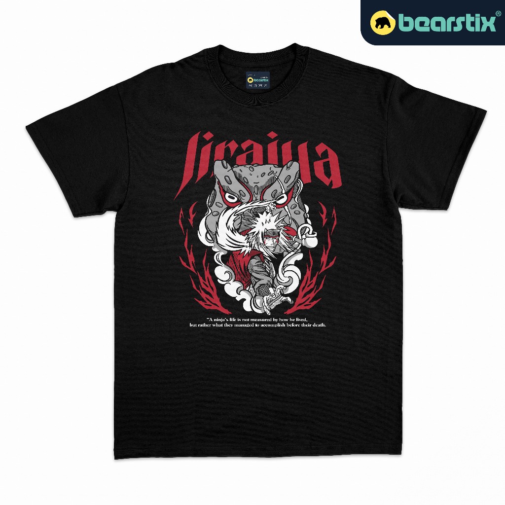 SHINZO - Tshirt Jiraiya - Kaos Naruto - Baju Anime Streetwear - Tshirt Boruto