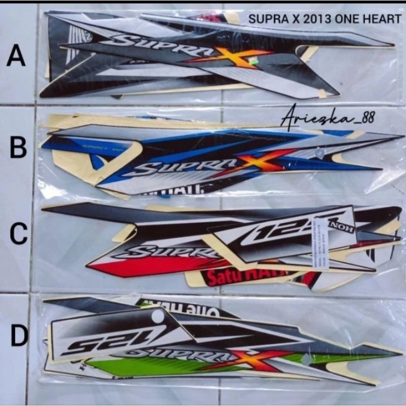 

stiker striping Lis montor Honda Supra x 125 new betmen