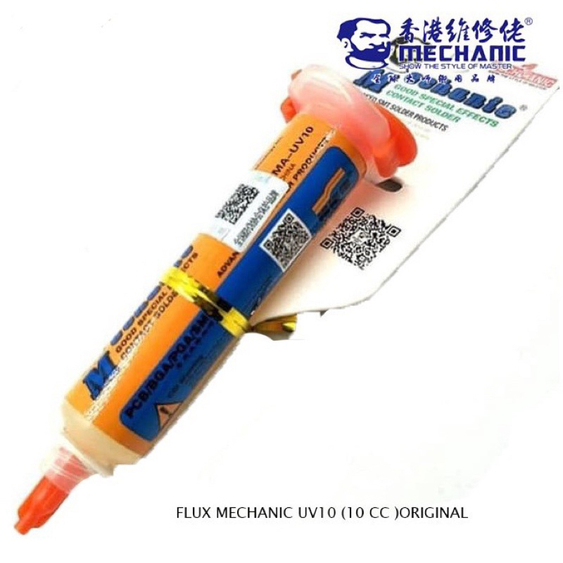 MECHANIC UV10 ( 10CC ) SOLDER PASTA / FLUX PASTA / MINYAK SOLDER / FLUX SOLDER ORIGINAL