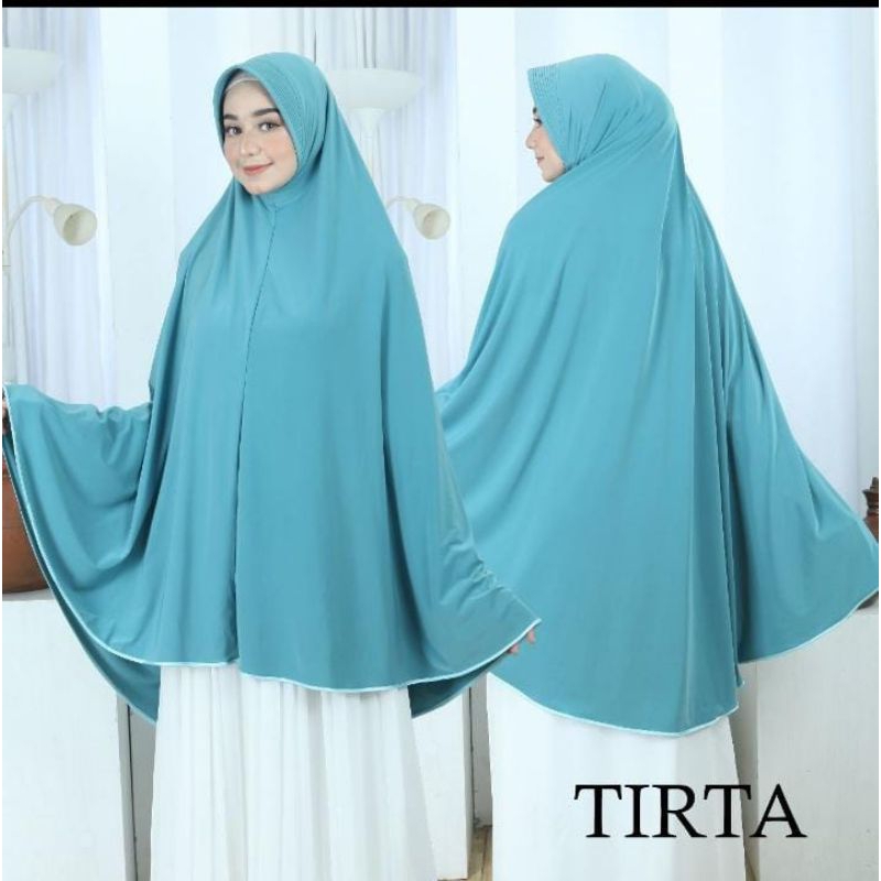 cod,jilbab bergo TIRTA jumbo syar'i bis bawah size Xxxl hijab instan sorong bahan Jersey Korea premi