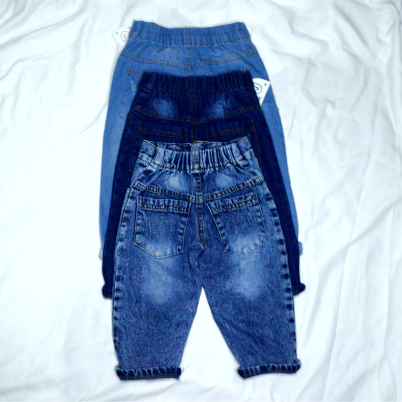 celana jeans sobek anak perempuan / ASH RIPPED JEANS Image 2
