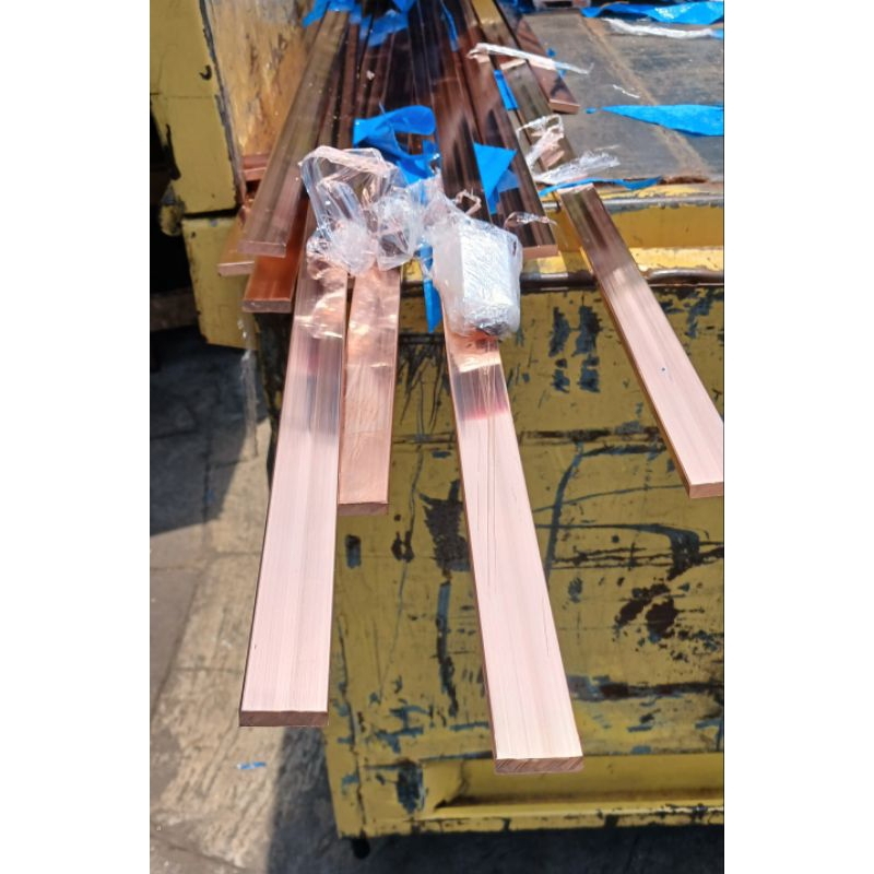 plat strip busbar tembaga 2mm × 15mm × 1000mm plat busbar tembaga