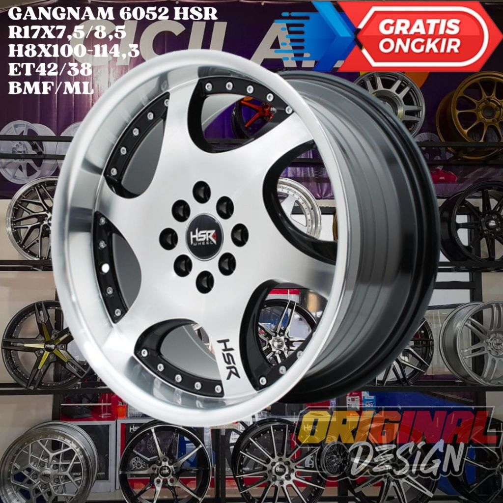 Velg Mobil Ring 17 HSR GANGNAM R17 Untuk City , Galant , Baleno , Jazz