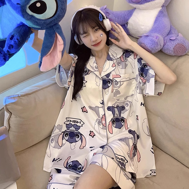 Pyama wanita pendek/piyama korea/baju tidur wanita/piyama wanita/baju tidur wanita satin premium/baj