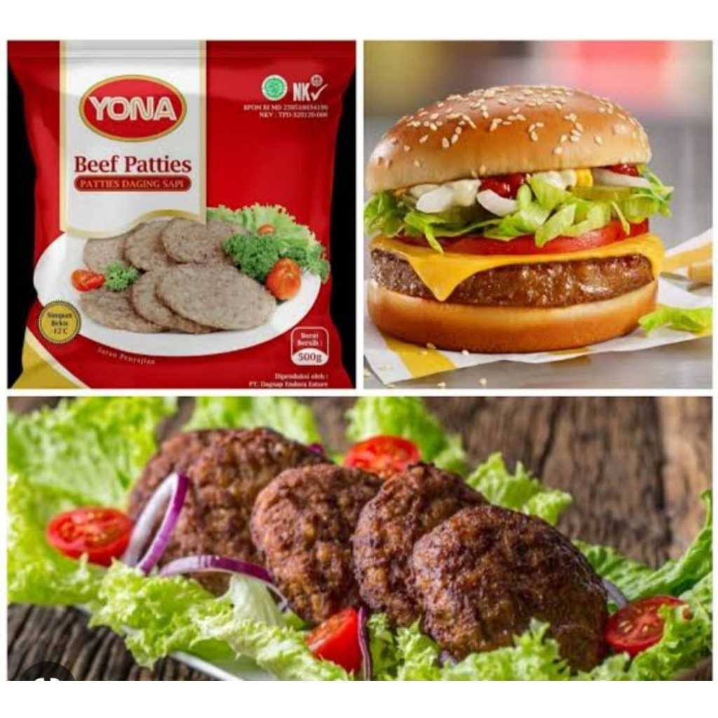 

yona beef paties 500gr | frozen food