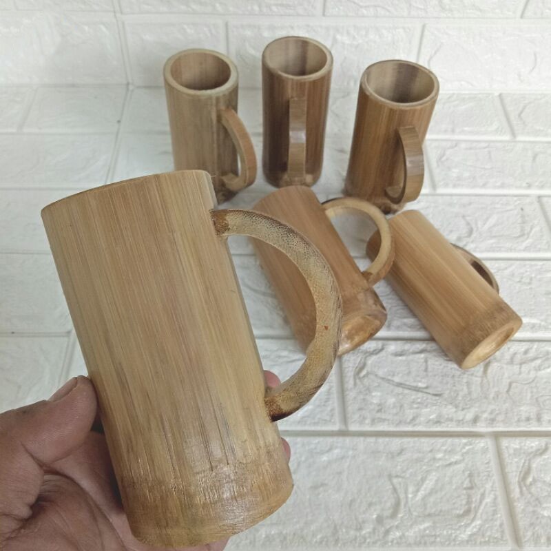 Gelas Cangkir Bambu Alami Cangkir Bambu Asli Cangkir Bambu Natural Cangkir Bambu Souvenir Gelas Cang