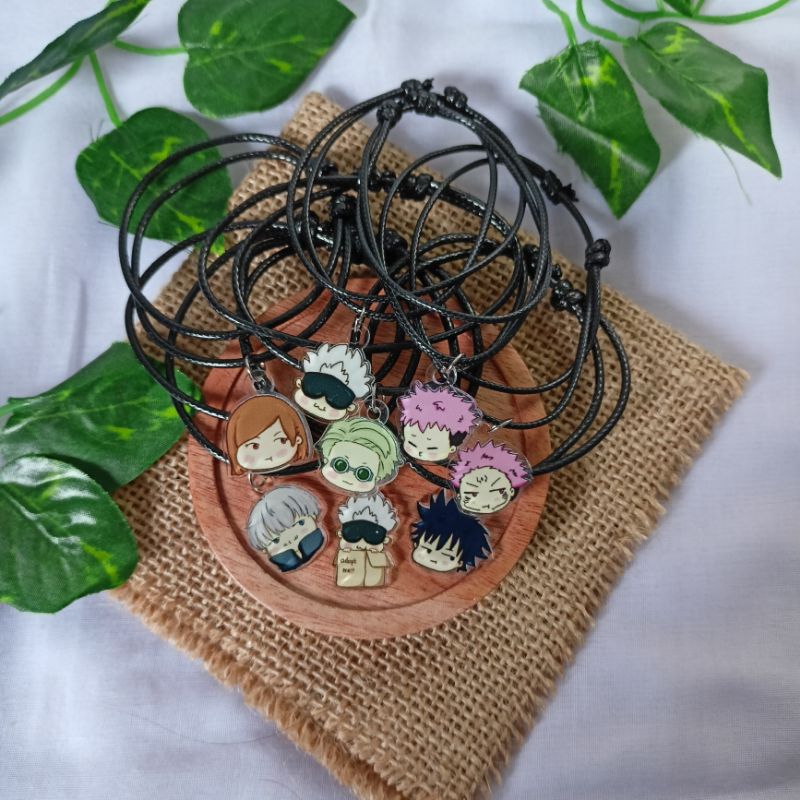 CANDIESHOP - Gelang/Bracelet JUJUTSU KAISEN | JJK | Gojo Satoru | Anime Fanmerch | Gelang Anime | Ge