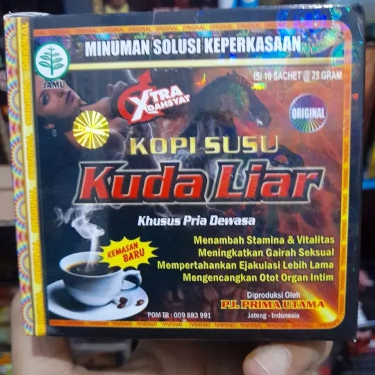 Kopi Susu_Kuda_Liar original perbpx isi 10 sachet Suplemen Vitalitas Minuman Cofee Herbal Alami Supp