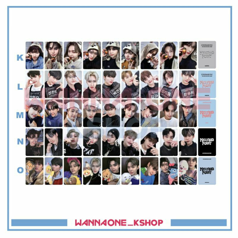 photocard zerobaseone MELTING POINT album zb1 pob