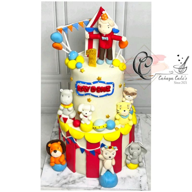 

Circus Cake / Kue Ulang Tahun Sirkus / Kue Ultah Sirkus Hewan