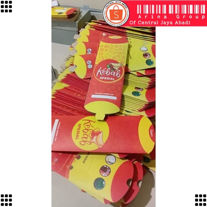 

50 LEMBAR KERTAS KEBAB TARIKAN BAHAN IVORI PUTIH UKURAN 24 × 9,2 CM HIGH QUALITY TEBAL PRODUK TERBARU | KOTAK KEBAB IVORI PUTIH KEKINIAN | DUS KEBAB VIRAL TIKTOK | KEMASAN KEBAB | BOX KEBAB 50 PCS MURAH | CENTRAL JAYA ABADI | ARINA SHIVA GROUP 6311