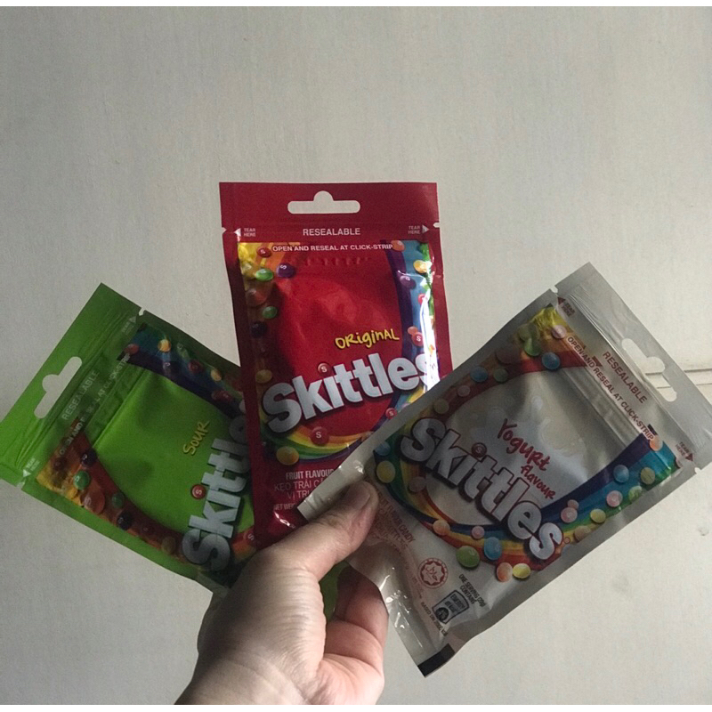 

Skittles Candy ORIGINAL Malaysia 45gr (ori, sour, yogurt)