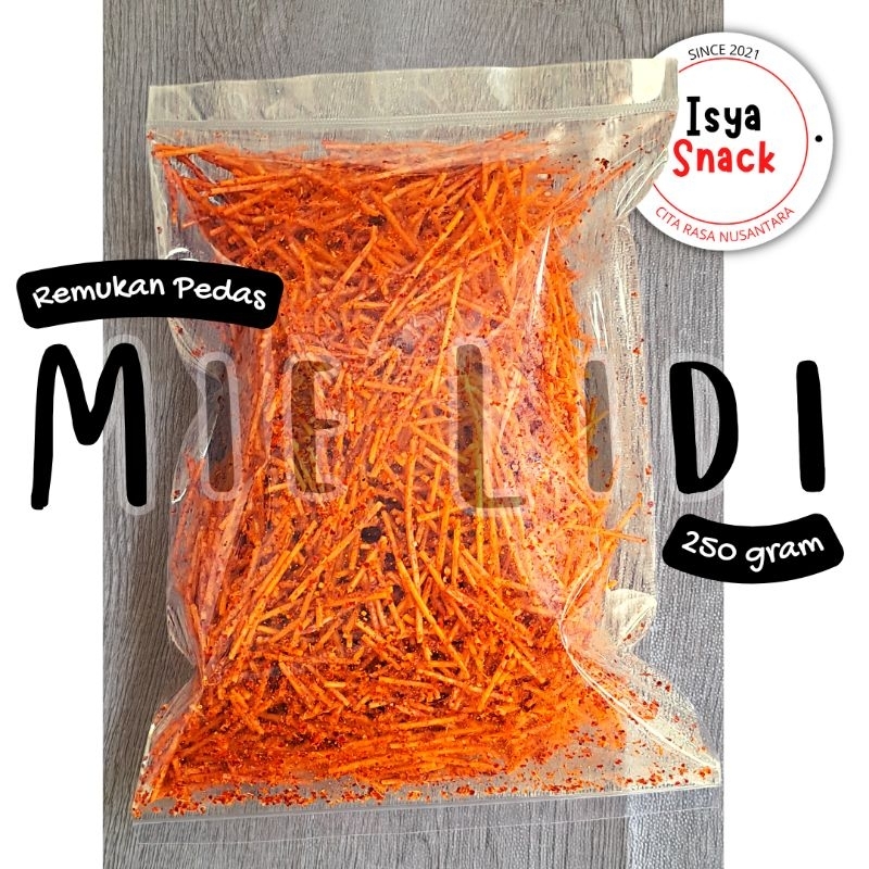 

Isya Snack - Mielidi Pedas Lidi Lidian Pedas Patahan Remukan isi 200gram