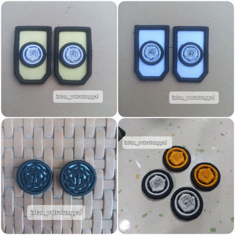 Monogram Satpam Bordir Timbul ( SEPASANG )