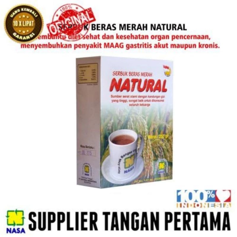 

Serbuk Beras Merah Natural 250gr /SBMN NASA