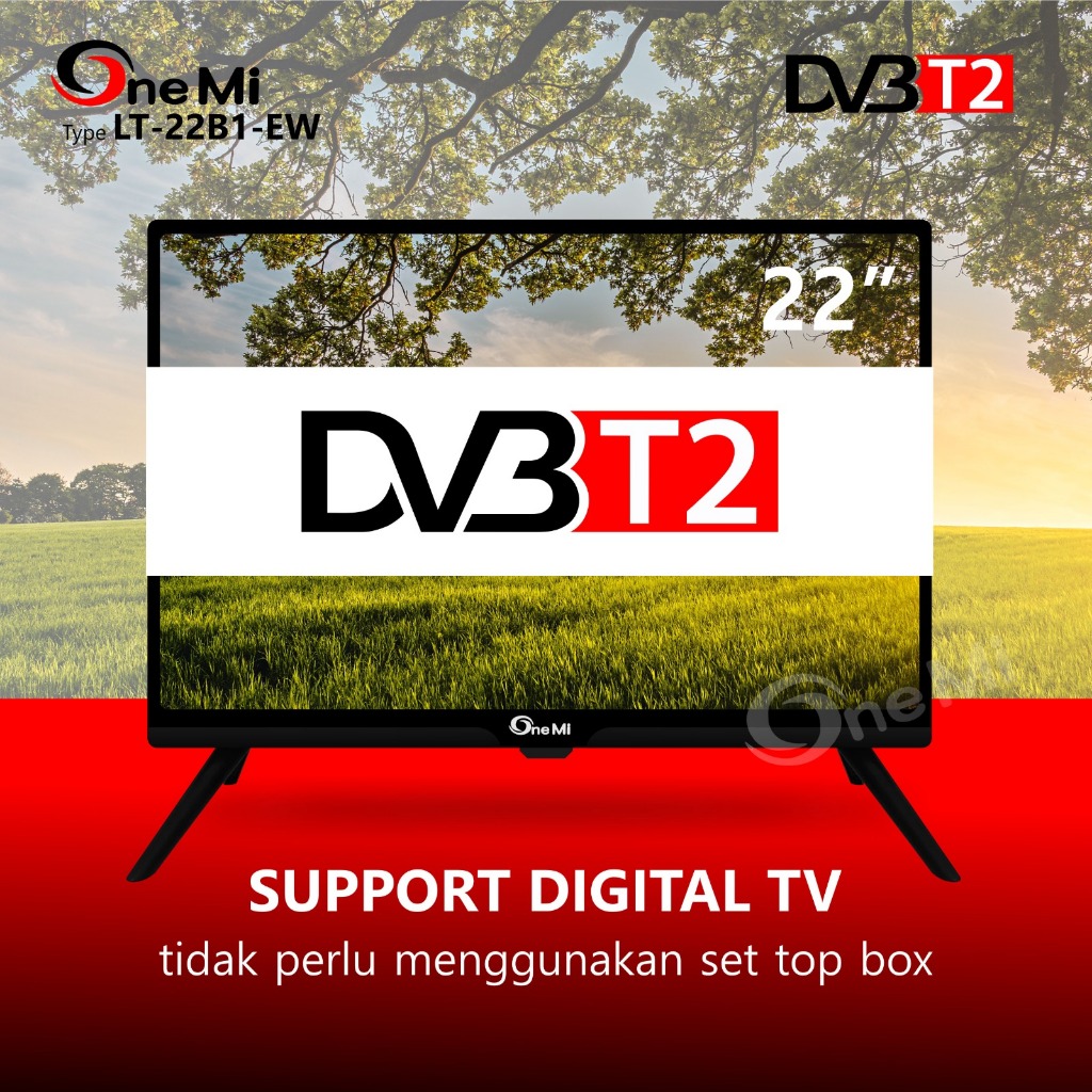 Tv Digital Murah Di Bawah 1Juta Tv OneMi 22 inch wide