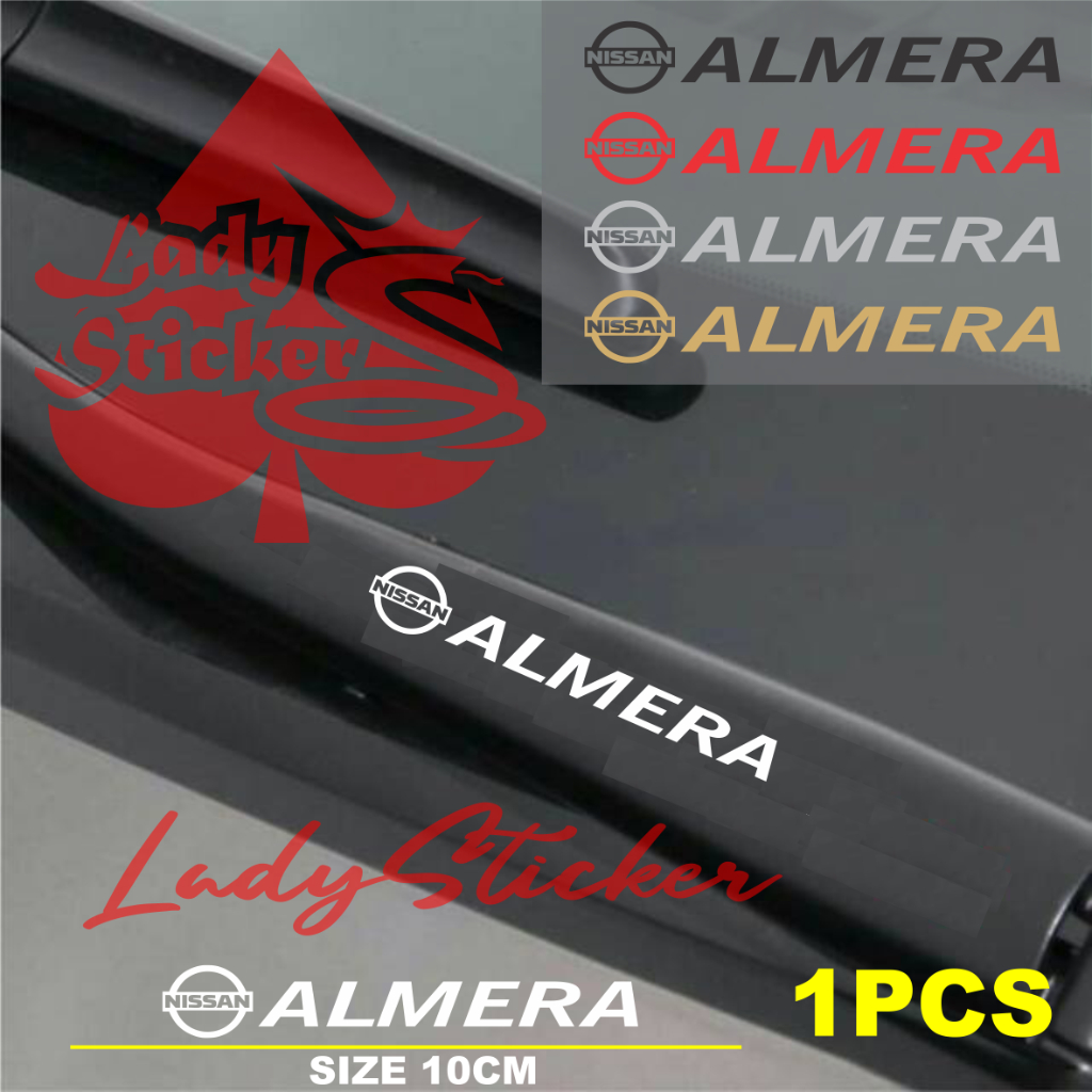 Sticker variasi wiper talang air mobil almera cutting aticker wiper talang air mobil nissan almera