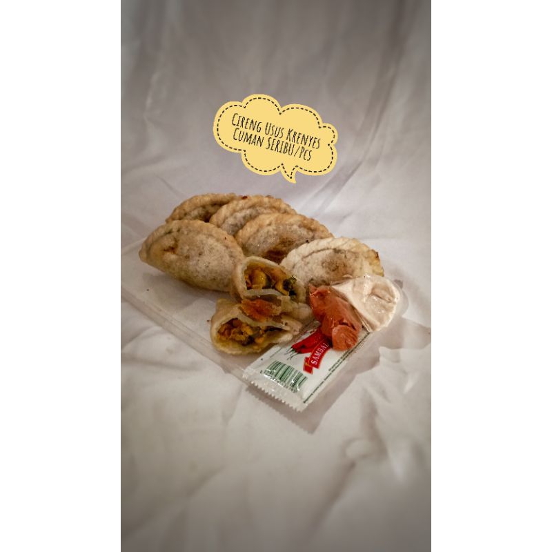 

Cireng Usus Enak Krenyes Murah Meriah, Cirus Pedas Cemilan Khas Tasik