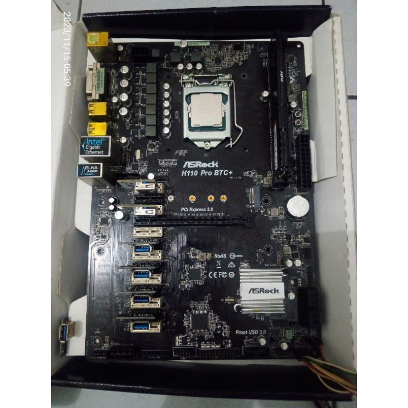 mobo asrock h110 btc+ G4560