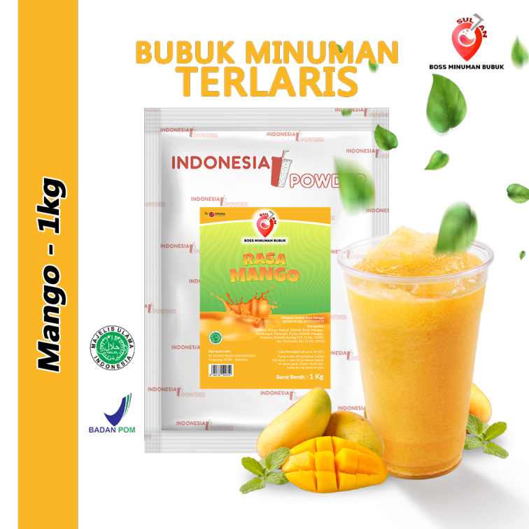 

SULTAN Bubuk Minuman Mix Rasa Mango / Mangga Instant Powder Drink 1 Kg Omura Powder