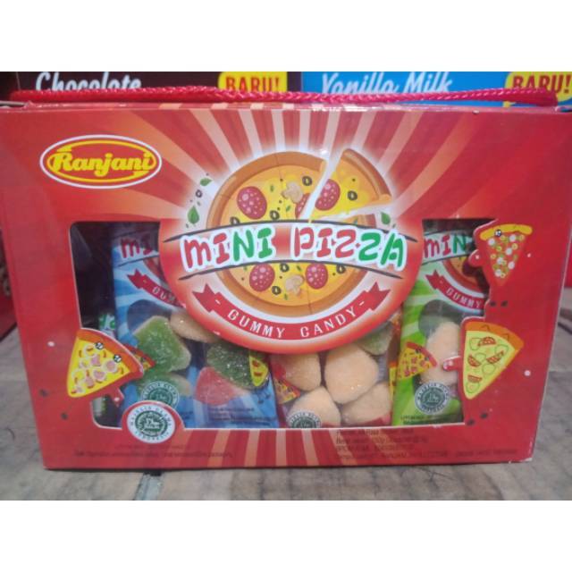 

MINI PIZZA GUMMY CANDY 1BOX ISI 30PCS 5GR