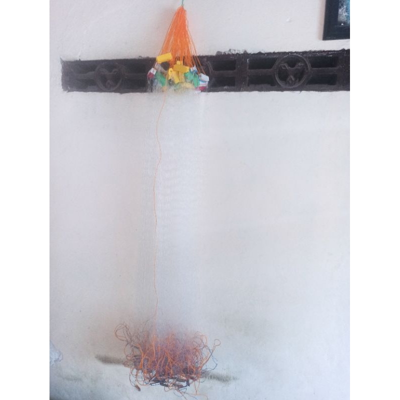 Jaring ikan 25meter pemberat timah