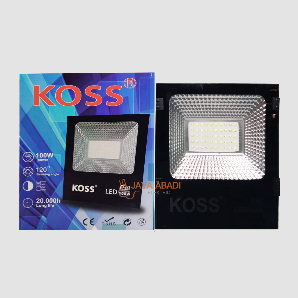 Lampu sorot led 100 watt lampu sorot tembak led 100 w koss outdoor