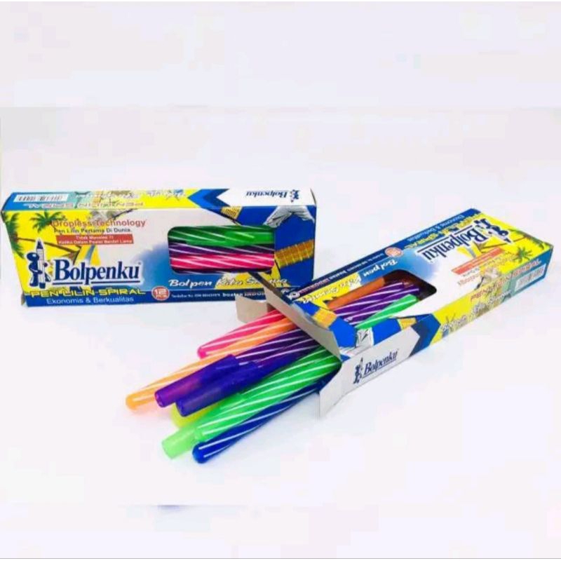 

Bolpen/Ballpoint/Pulpen Bolpenku Lilin Ulir Spiral Hitam ( Per Lusin )