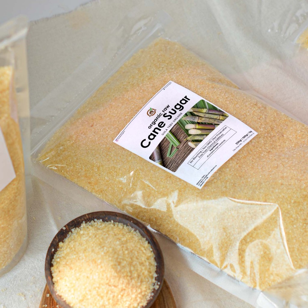 

Organic Raw Cane Sugar / Gula Tebu Organik 1 Kg