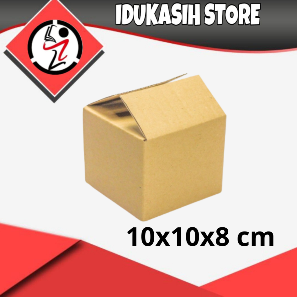 

(IDUKASIH) Kardus 10x10x8 cm | box | karton | kardus polos | custom