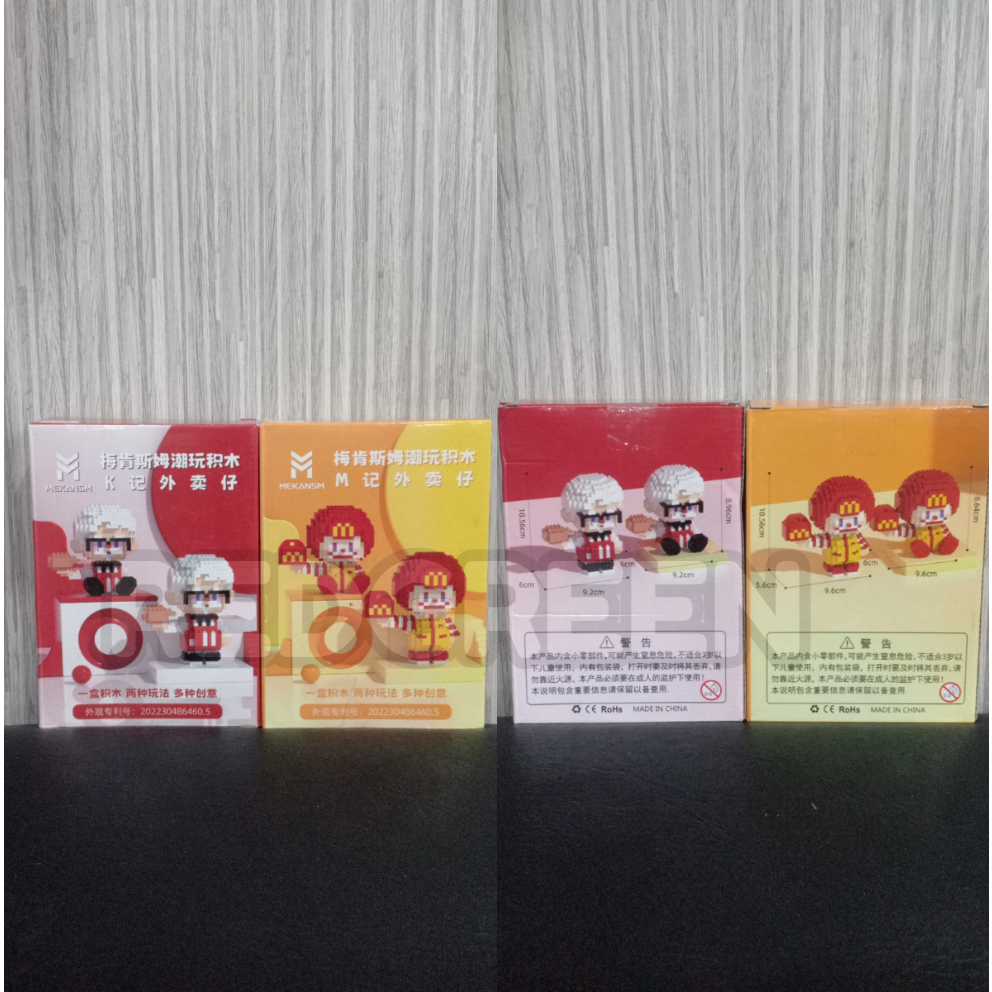 Nano Block mini kfc & mcd nano block brick kfc mcd mainan sembo