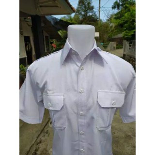 BAJU SERAGAM GURU SERAGAM DINAS SERAGAM PDH BAJU PNS KANTOR SERAGAM SECURITI BAJU WARNA  PUTIH PDH