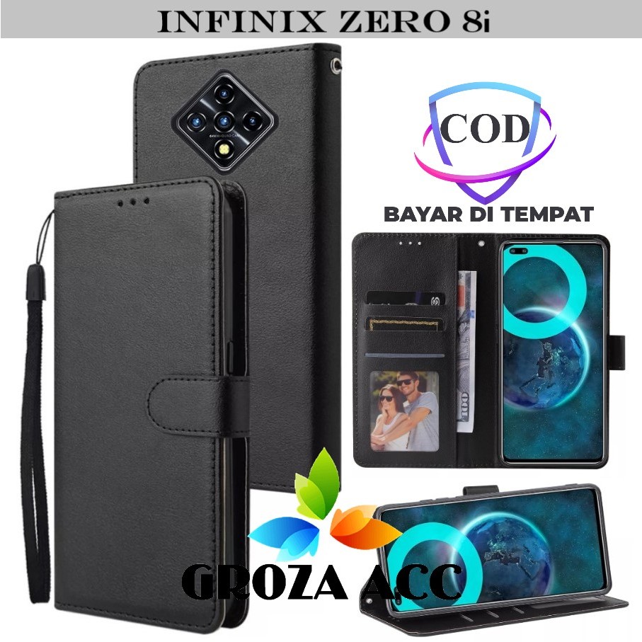 Flip Case INFINIX ZERO 8I Case Wallet Kulit Casing Dompet Case Wallet Leather Flip Case INFINIX ZERO